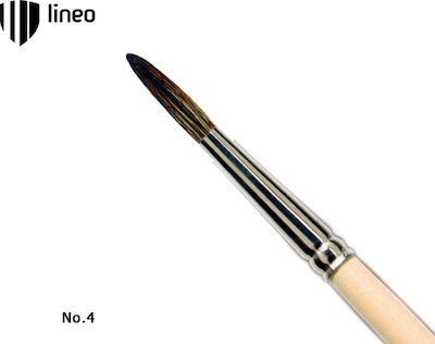 Lineo School Round Paint Brush No4