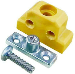 Pyramis 175-21140 Fastener Furniture Made of Plastic Yellow 1pcs