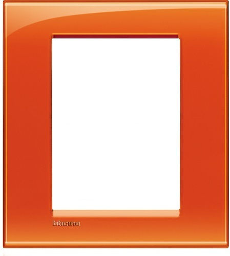 Legrand Living Light Switch Frame Vertical Installation in Orange Color LNA4826OD