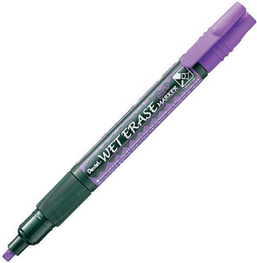 Pentel Wet Erase Chalk Marker Set Markers Purple Blackboard Liquid Chalk for Glass Violet 1.5-4mm 12pcs
