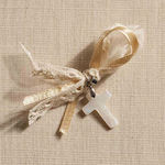 Παρίσης Christening Charm Pin Beige 50pcs