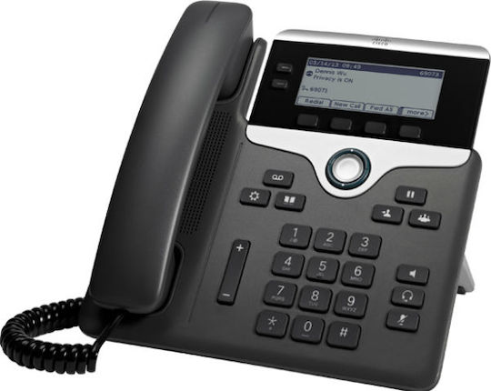Cisco CP-7811-3PCC-K9= Ενσύρματο Τηλέφωνο IP Μαύρο