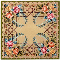 Gobelin L Beige Fabric Embroidery 100x100cm 03.27