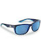 Flying Fisherman Double Header Men's Sunglasses with Matte Navy Plastic Frame and Polarized Lens