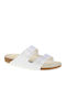 Arizona Birko-Flor Leder Herrensandalen in Weiß Farbe