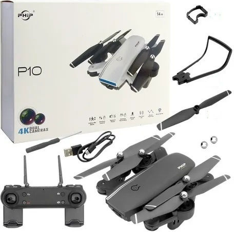 Phip P10 Dual Camera Дрон 2.4 GHz с 4K Камера и Контролер