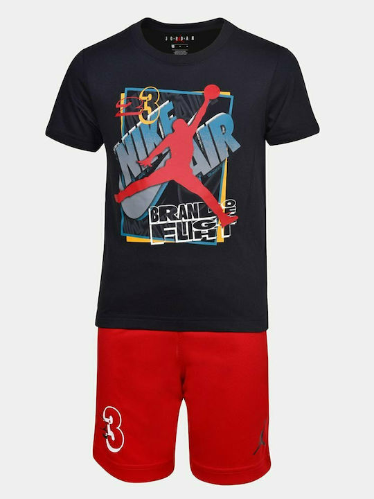 Παιδικό Σετ με Σορτς Καλοκαιρινό 2τμχ Μαύρο Jumpman