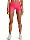 Under Armour Heatgear Armour Mid Rise Formare Colanti de femei Colanti-scurti Lucios Fuchsia