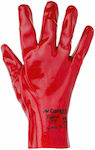 PVC gloves Petrol 27 - Red