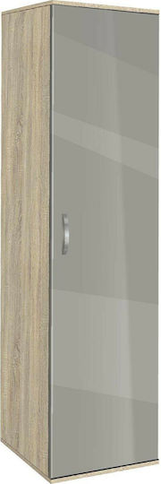 Einzeltür Kleiderschrank AVA 1 Soot / Grey 39x50x185cm