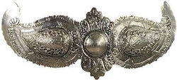 Stamco Traditional Costume Brooch Silver