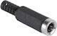 Cabletech Щепсел DC женски 5.5x2.1 Черен (DM-0111)