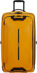 Samsonite Ecodiver Large Travel Suitcase Fabric Yellow with 4 Wheels Height 79cm.