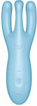 Satisfyer Threesome 4 Doppelter Vibrator mit Fernbedienung Blue