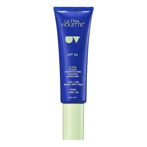 Ultra Violette Clean Screen Fragrance Free Sunscreen Body Cream SPF30 50ml