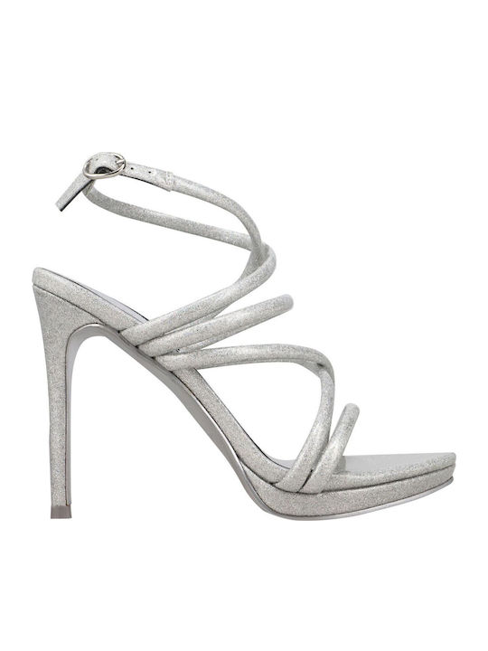 Nine West Lexy 3 Πέδιλα Ασημί