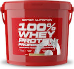 Scitec Nutrition 100% Whey Professional with Added Amino Acids Proteină din Zer Fără gluten cu Aromă de Vanilie 5kg