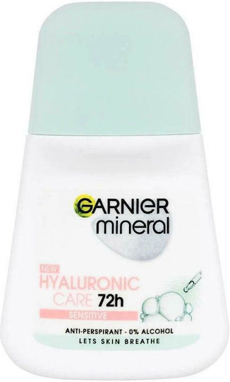 Garnier Mineral Hyaluronic Care Sensitive Deodorant 72h In Roll-On 50ml