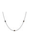 Rosso Amante Gold Plated Steel Necklace Black