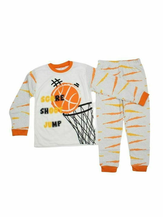 Supermini Set Top & Bottom Kids Winter Pyjamas Orange