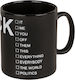 Out of the Blue Fxxx Ceramic Mug With Chalk Fxxx 885ml