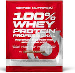 Scitec Nutrition 100% Whey Professional with Added Amino Acids Proteină din Zer Fără gluten cu Aromă de Ciocolată 30gr