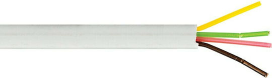 VK Lighting Rund Telefonkabel Unterminiert 1m Weiß (16145-001639)