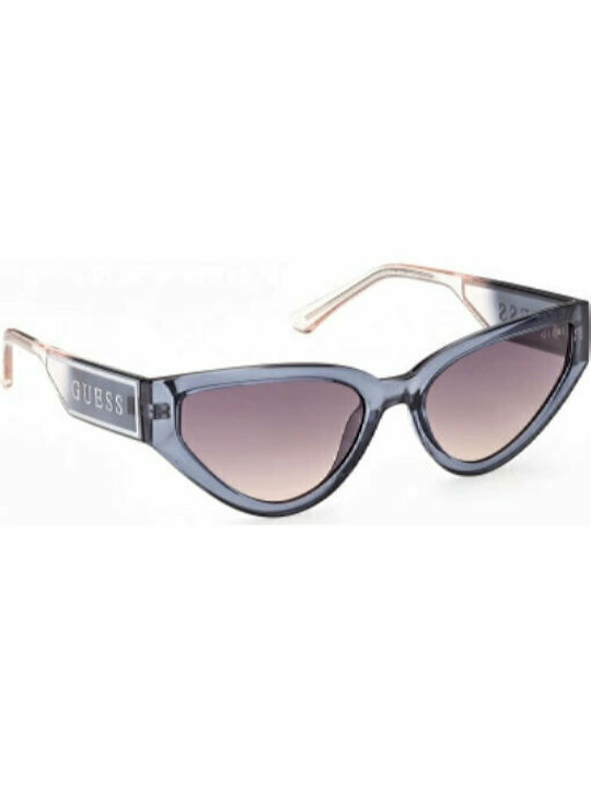 Guess Women's Sunglasses with Blue Plastic Frame and Black Gradient Lens GU7819 92B