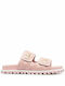 Puffy Sandale Casual Damă De Piele Roz