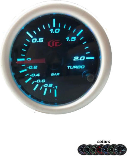 Ket Universal 7 Color Led Аналогов инструмент Барометър за автомобил 52мм