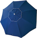 Solart Beach Umbrella Diameter 1.8m with UV Protection and Air Vent Dark Blue