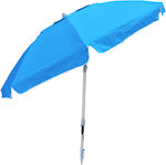 Papillon 52105 Foldable Beach Umbrella Aluminum Diameter 2.2m Blue