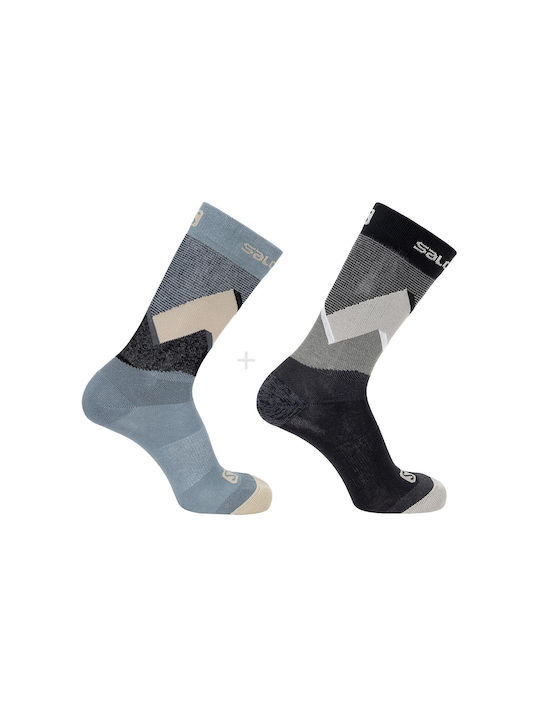 Salomon Outline Prism Trekking Κάλτσες Πολύχρωμες 2 Ζεύγη
