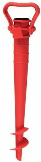 Solart Umbrella Base Screwed Plastic 25mm Red