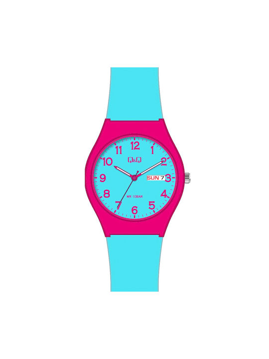 Q&Q Uhr mit Türkis