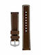Hirsch Mariner Leather Strap Brown 22mm
