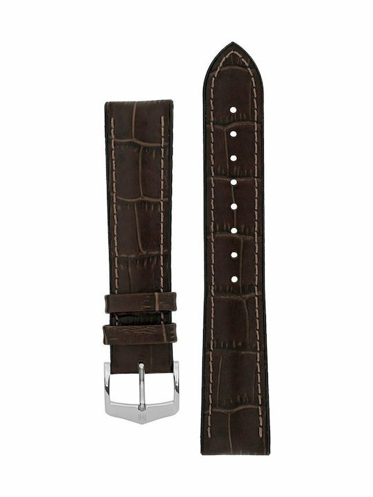 Hirsch Paul Δερμάτινο Λουράκι Καφέ 22mm