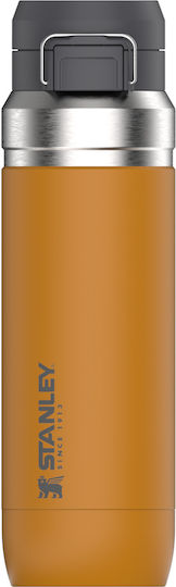 Stanley Go Quick Flip Μπουκάλι Θερμός Ανοξείδωτο BPA Free 1.06lt Saffron με Επιστόμιο
