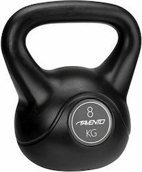 Avento Kettlebell din PVC 8kg Negru