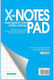 Next X-notes Set 10 Notizblock 50 Blätter A5 Catridge Blau