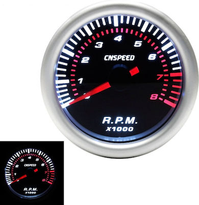 Tachometer und RPM-Zähler Für das Auto 52mm 2 Zoll 0-8000 U/min