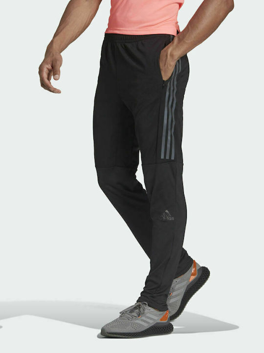 Adidas Run Icon Παντελόνι Φόρμας Μαύρο