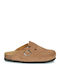Fae Leather Winter Women's Slippers Brown