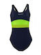 Crowell Katie One-Piece Swimsuit Navy Blue