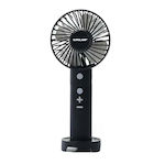 Eurolamp Φ10 Fan Handheld USB with Power Bank Schwarz