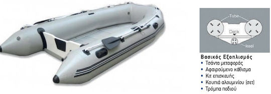 Sail Marine Inflatable Boat with inflatable hull V 2 Person 2.30m x 1.37m