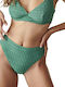Blu4u Bikini Brazilia Talie înaltă Verde