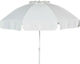 Solart Folding Beach Umbrella Diameter 1.8m with Air Duct White Cotton