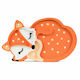 Little Lights Led Kids Decorative Lamp Fox Orange 31x5.5x19εκ.