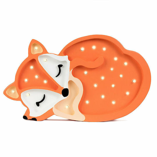 Little Lights Lumini LED Lampă decorativă pentru copii Fox Portocaliu 31x5.5x19εκ.